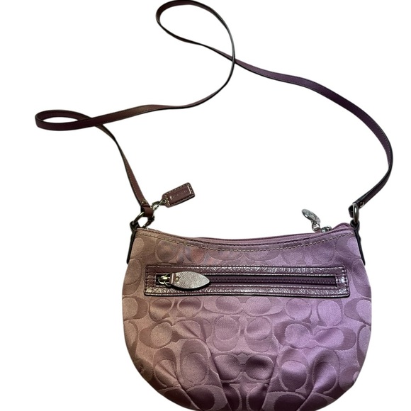 Coach Purple Crossbody Bag with Signature Monogram - Picture 2 of 6